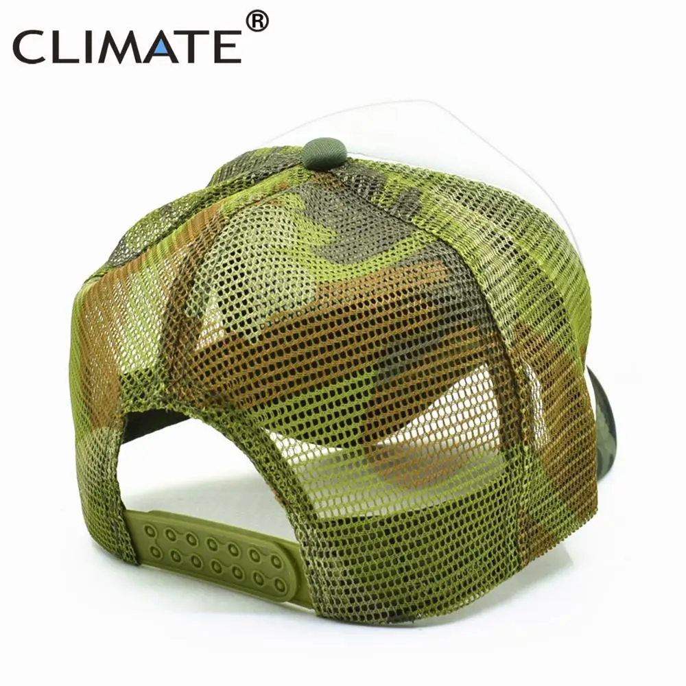 CLIMATE Explore Trucker Cap  Wilderness wildlife Camouflage Cap for Outdoor Exploration Baseball Cap Summer Cool Mesh Caps