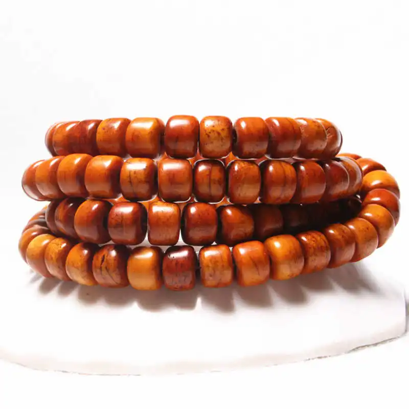 Tibet Yak Bone Barrel Beads Strand 9X7mm 108 Beads Archaistic Old Prayer Mala Beads TSB0287