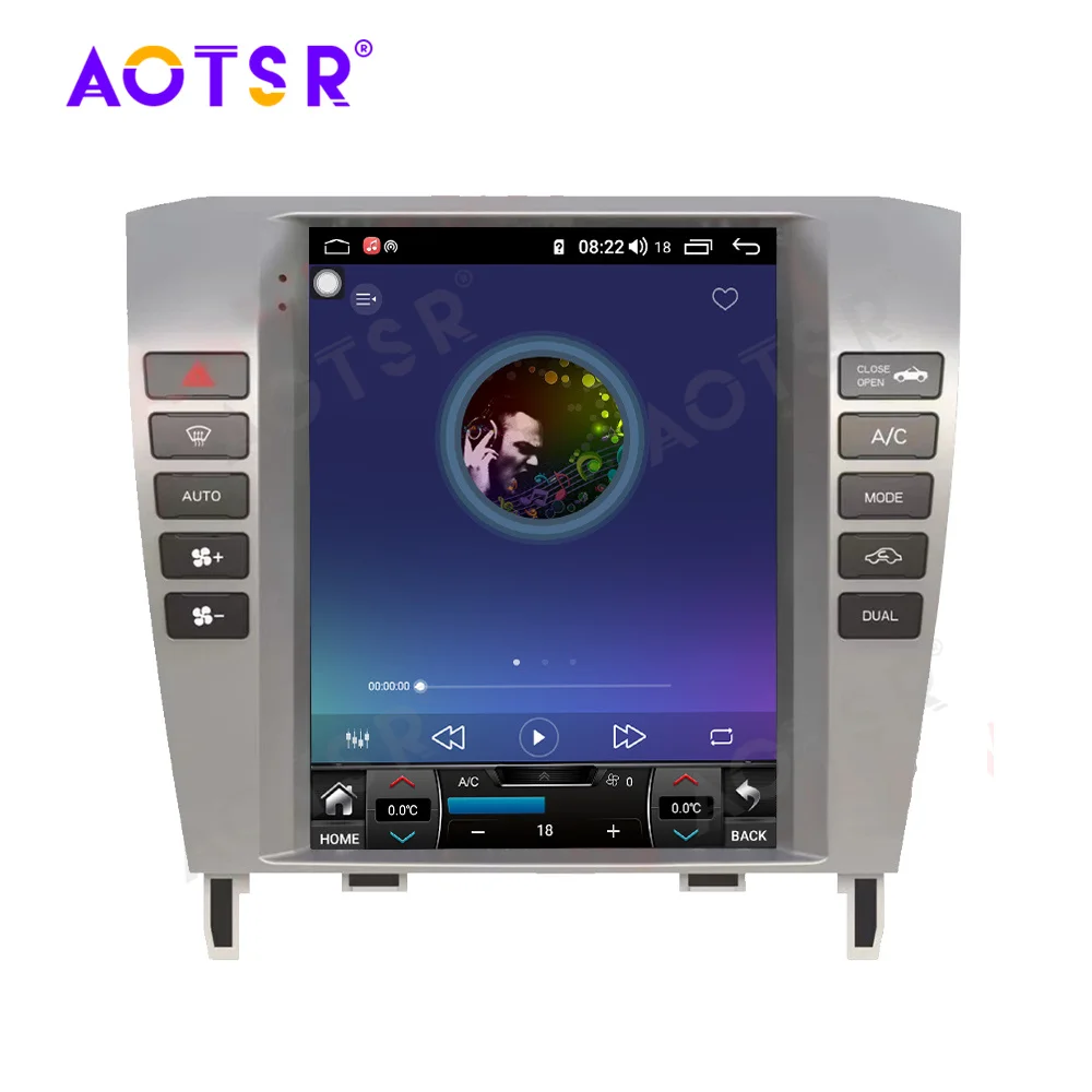 Tesla style Android 11 6+128GB Car Multimedia Player For Lexus SC430 GPS Navi Radio head unit