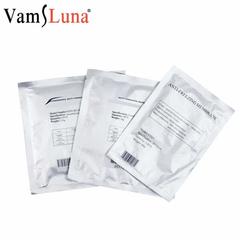 20pcs/pack Anti Freeze Membrane Film for Cryotherapy Liposuction Freeze Cavitation Cooling Weight Loss Pads With Antifreeze Gel