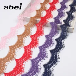 150cm 4cm 5 Colors  Embroidered Eyelash Lace Ribbon Trims DIY Sewing Fabric Handmade Material Accessoires