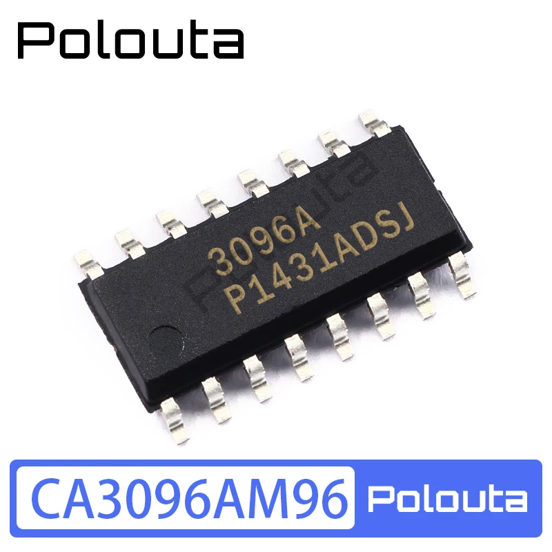 Polouta CA3096AM96 CA3096AM CA3096 SOP-16 NPN/PNP Transistor Array Electronic Components Arduino Nano Integrated Circuits