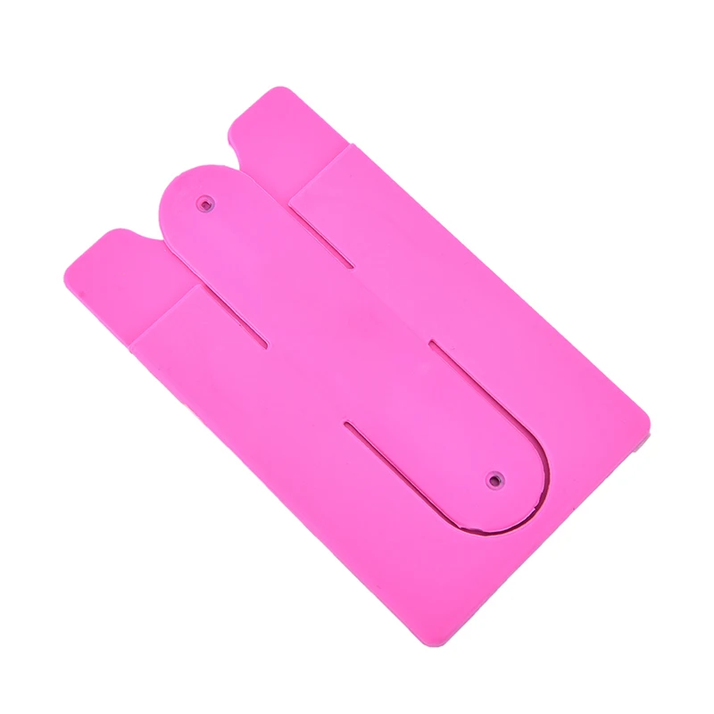 Touch U Shape Silicone Mobile Phone Stand Holder With Card Slot