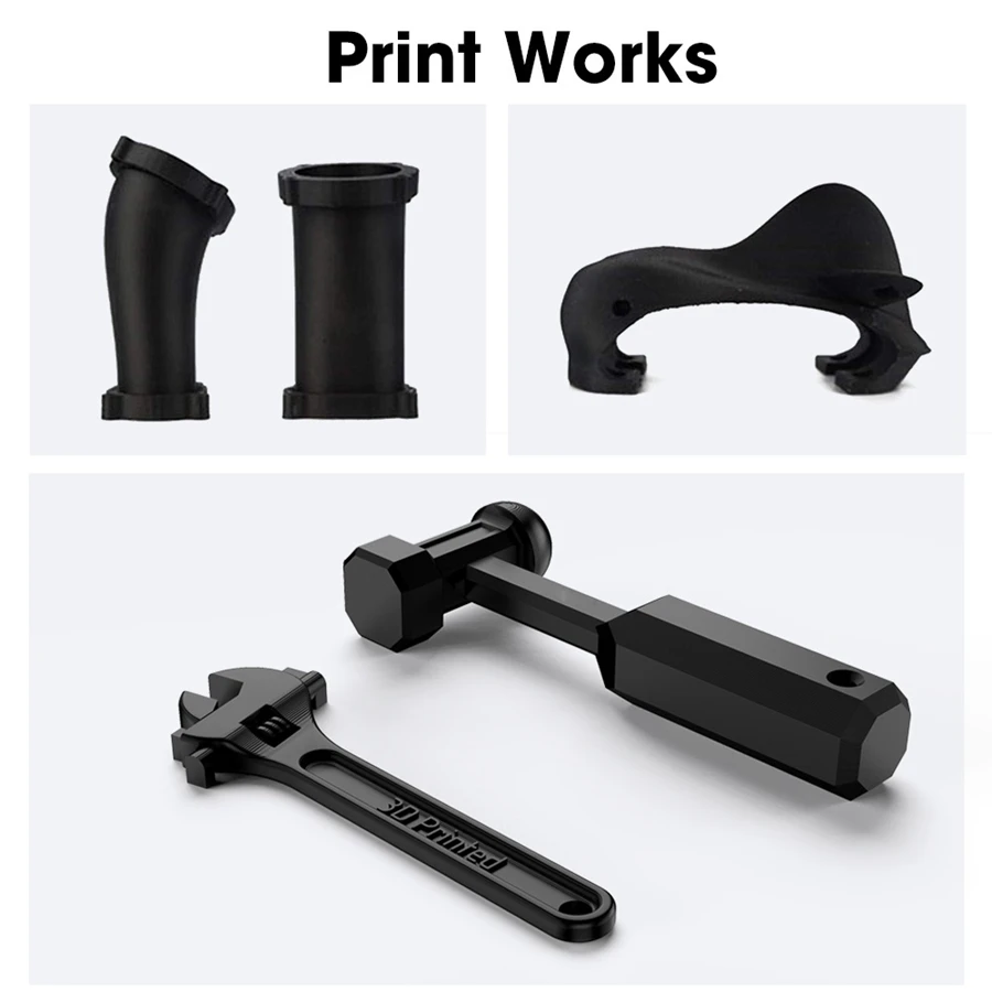 PLA Nylon 3D Printer Filament High Tensile Strength Nylon Filament 1.75mm 1KG/500g/250g Good Flexibility 3D Printing Material