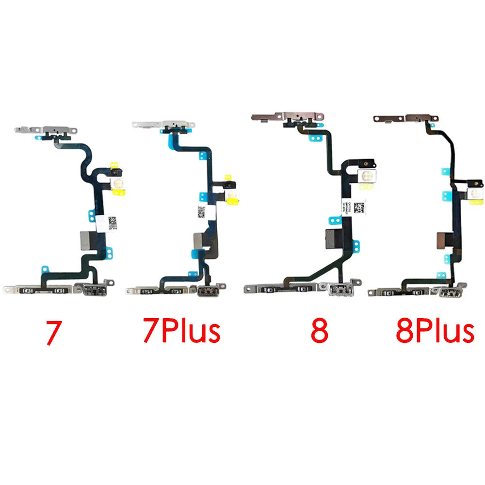 Volume Buttons & Sound Mute Switch Flex Cable Assembly For iPhone 6 6Plus 6s 6sPlus 7 7Plus 8G 8 Plus X XR XS Max