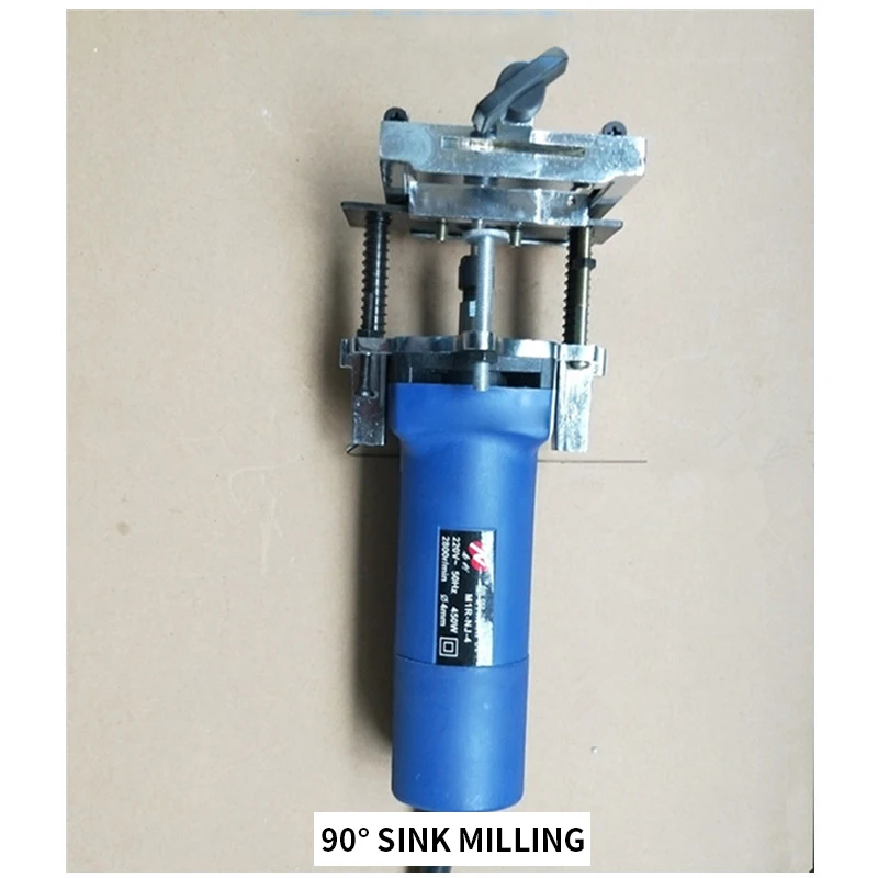 Electric sink milling plastic steel door and window water outlet drain slot 0-90° manual electric hole opener sink tool