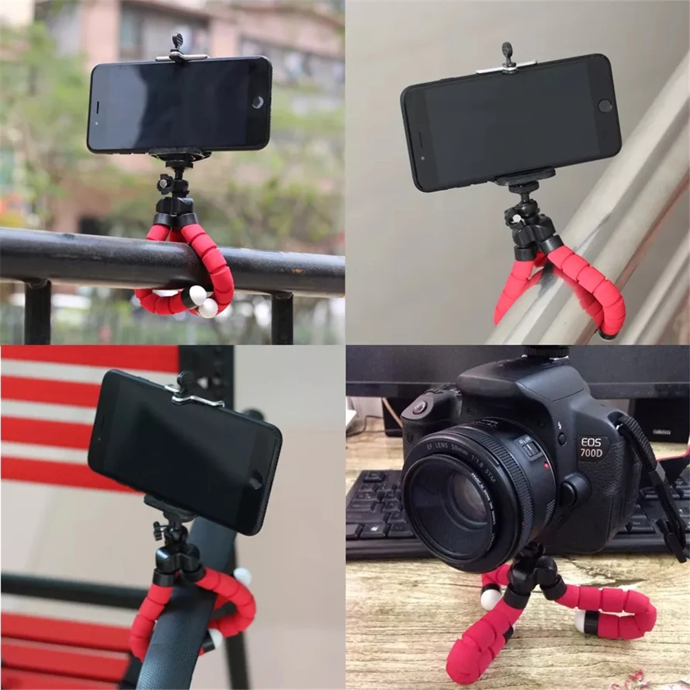 Mobile Phone Holder Flexible Octopus Tripod Bracket Selfie Stand monopod For Mobile Phone Mini Camera