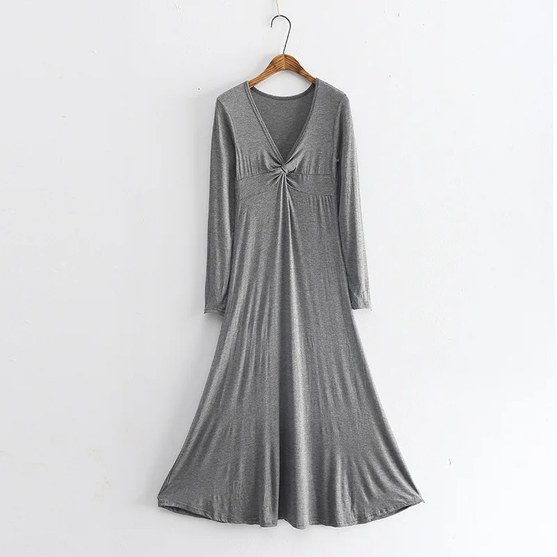 Large Sizes pijama Slim Bottom Dress Sexy Modal Long Sleeve Dresses Elegant Tempting Women Robe New Arrival Loose Nightdress
