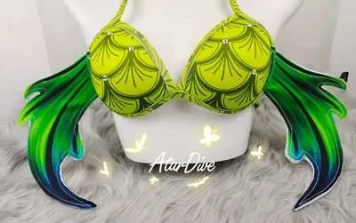 Mermaid top wings bikini professional bar performance swimsuit can match Mermaid tail