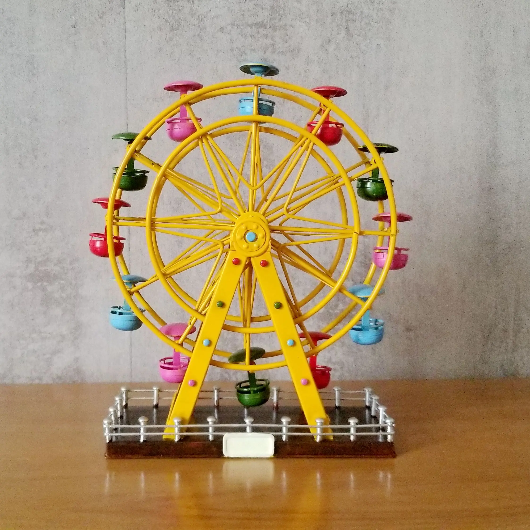 Decor Ferris Wheel Vintage Ironwork Model Tin Retro Crafts Handmade Handicraft Decorations Gifts Nostalgic Metal Collection