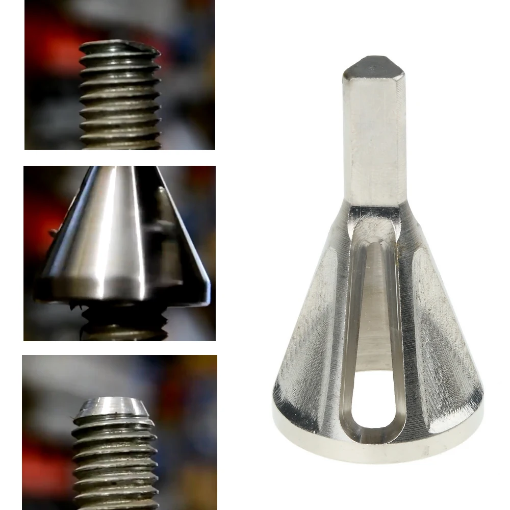Herramienta de desbarbado de chaflán externo, Extractor de tornillo de broca de diamante, herramientas de extracción de rebaba de acero inoxidable para perforación de Metal