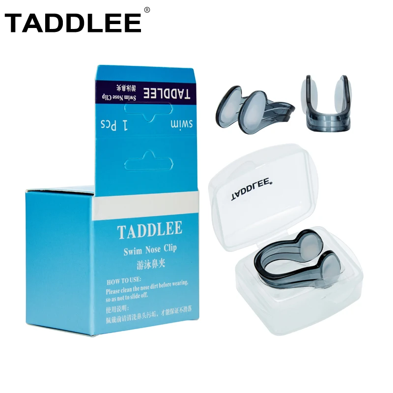 Taddlee Brand Swimming Nose Clips Plugs Adult Nose Protection Competition Protector Waterproof Silicone