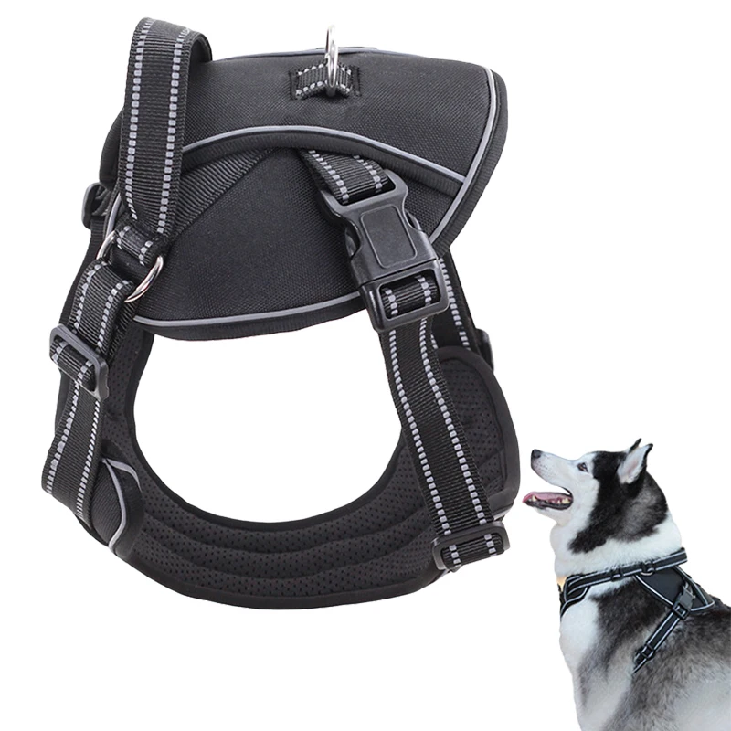 

Big Dog Harness Vest Breathable mesh Medium dog harness Reflective harness for a dog Chest Training harness for Small large dogs