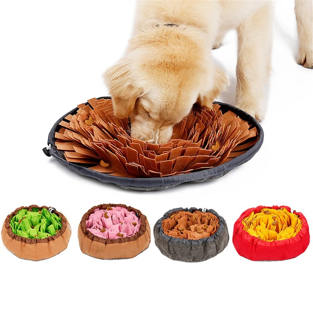 Pet Sniffing Mat Foldable Dog Cat Smell Training Pad Consume Energy Puzzle Pet Toys Puppy Dog Release Stress Training Blanket