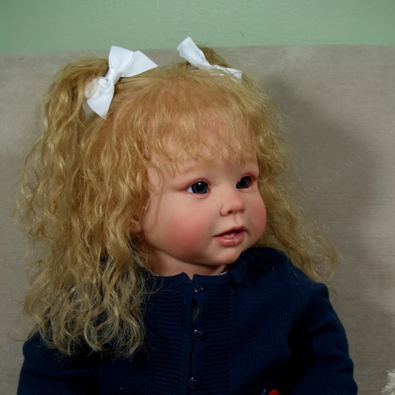 28inch Reborn Doll Kit Bonnie Huge Baby with Standing Legs Poseble Limbs Unfunished Doll Parts with Body and Eyes