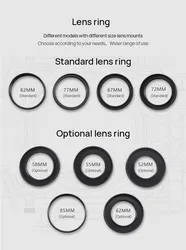 TILTA TILTAING Lens Adapter Ring for MB-T15 Mini Dslr Matte box 55mm 58mm 77mm 67mm 82mm 58mm 55mm 52mm 85mm 62mm