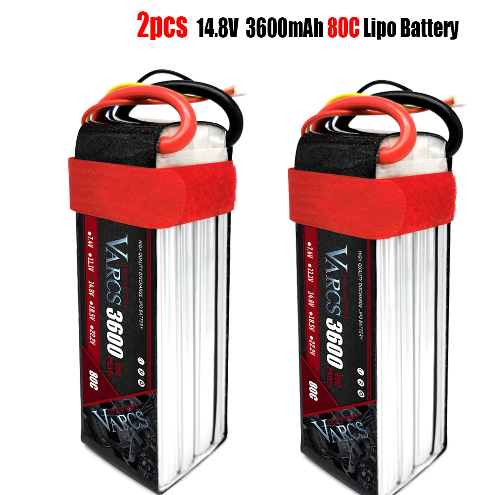 2PCS VARCS  Lipo Batteries 2S 7.4V 11.1V 14.8V 22.2V 3600mAh 80C/160C for RC Car Off-Road Buggy Truck Boats salash Drone Parts