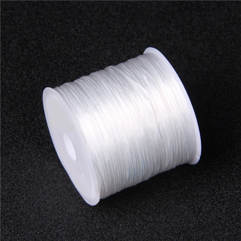 Strong Elastic Crystal Beading Cord 0.8mm For Bracelets Stretch Thread String Necklace DIY Jewelry Making Cord Line 50Meter/Roll