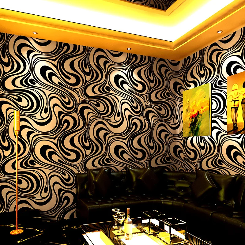 KTV wallpaper karaoke flashing wall covering 3d reflective special bar theme box corridor aisle background wall paper