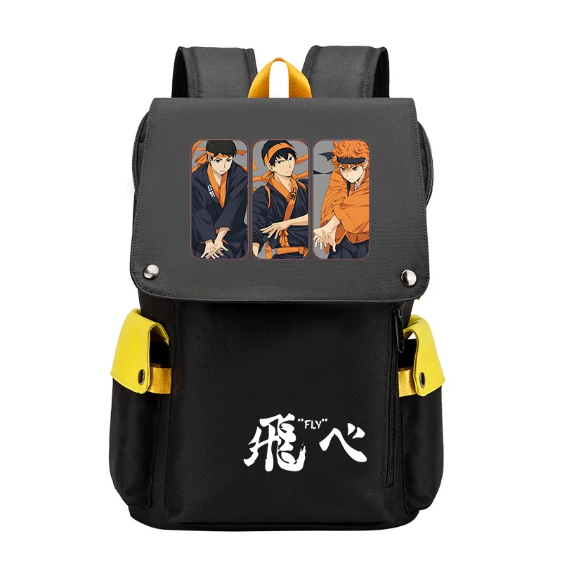 Haikyuu Karasuno High School Large Bookbag VBC School Bags Oxford Laptop Backpack Women Travel Bagpack Gilrs Anime Rucksack