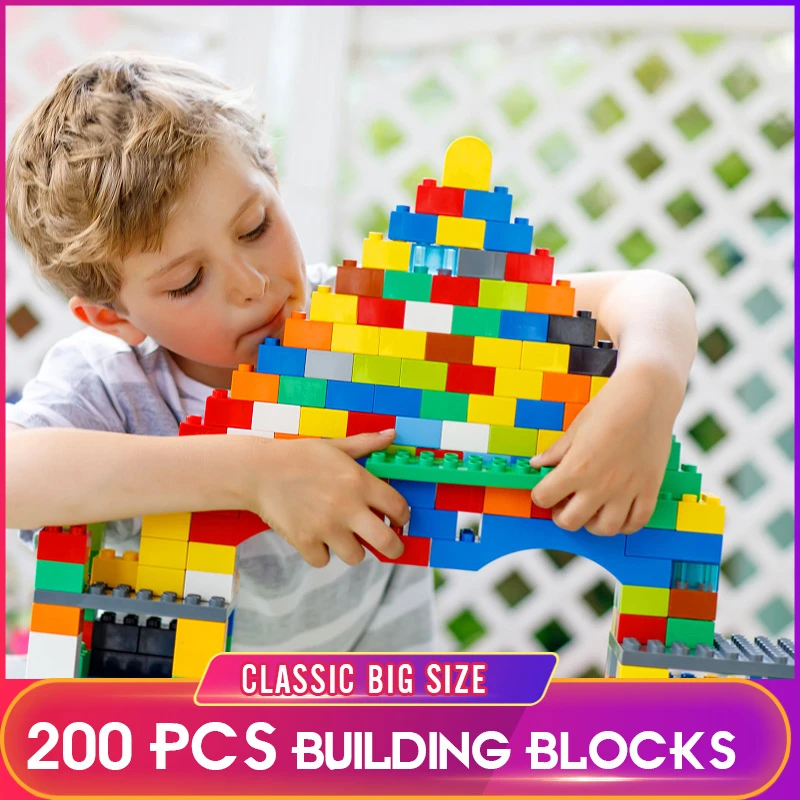 

Big Size City Bricks DIY Construction Compatible Building Bricks Plastic Assembly Accessories Building Blocks Toys