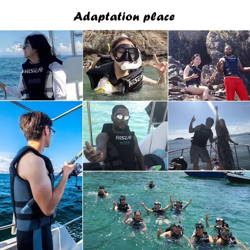 Grande Galleggiabilità Giubbotto Giubbotto Salvataggio Surf Pesca Nuoto In Neoprene Alla Deriva Giubbotto di Salvataggio Galleggiante Gilet Delle Donne Degli Uomini di Barca Motoscafo strumento