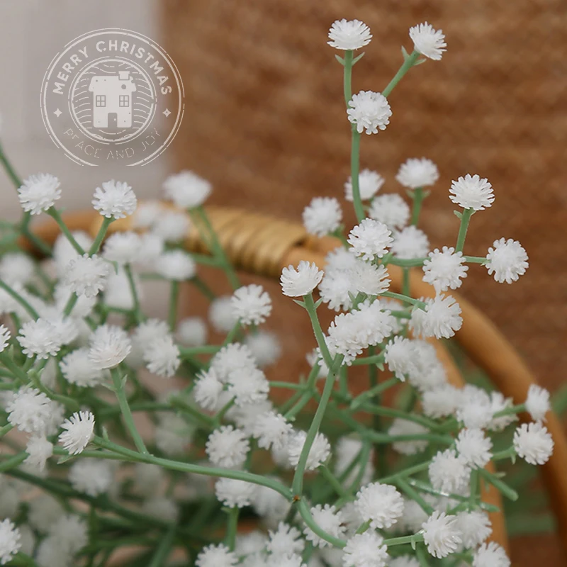 1pc Gypsophila Artificial Flower Wedding Bouquet Boho Decor Fake Flower Decorative Flowers For Party Christmas Home Garden Decor