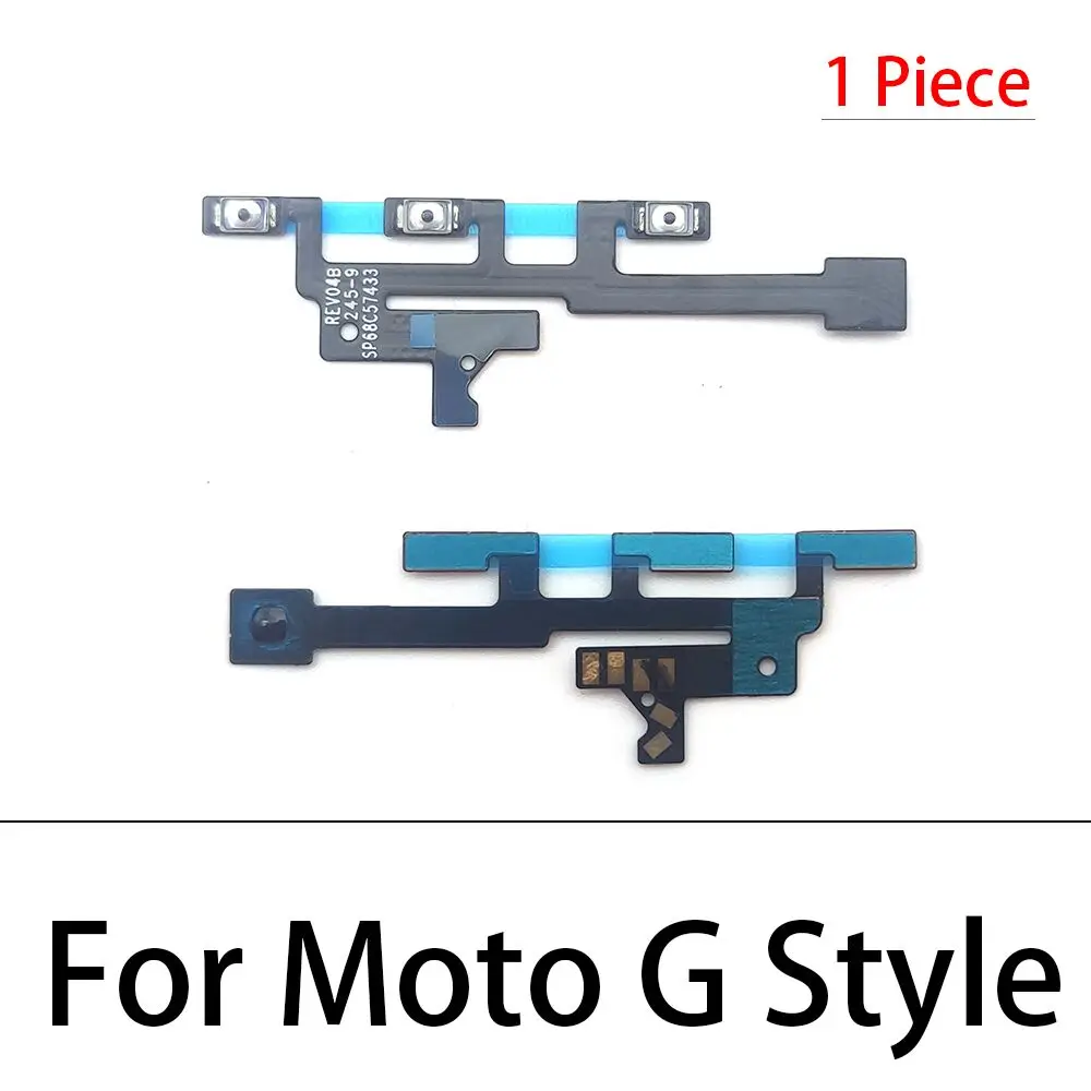 10 قطعة ، تشغيل/إيقاف حجم مفتاح زر كابل ل Moto G30 G50 Power 5G Style One Vision Fusion Plus Hyper E6 G7 G8 Play Power Lite #2