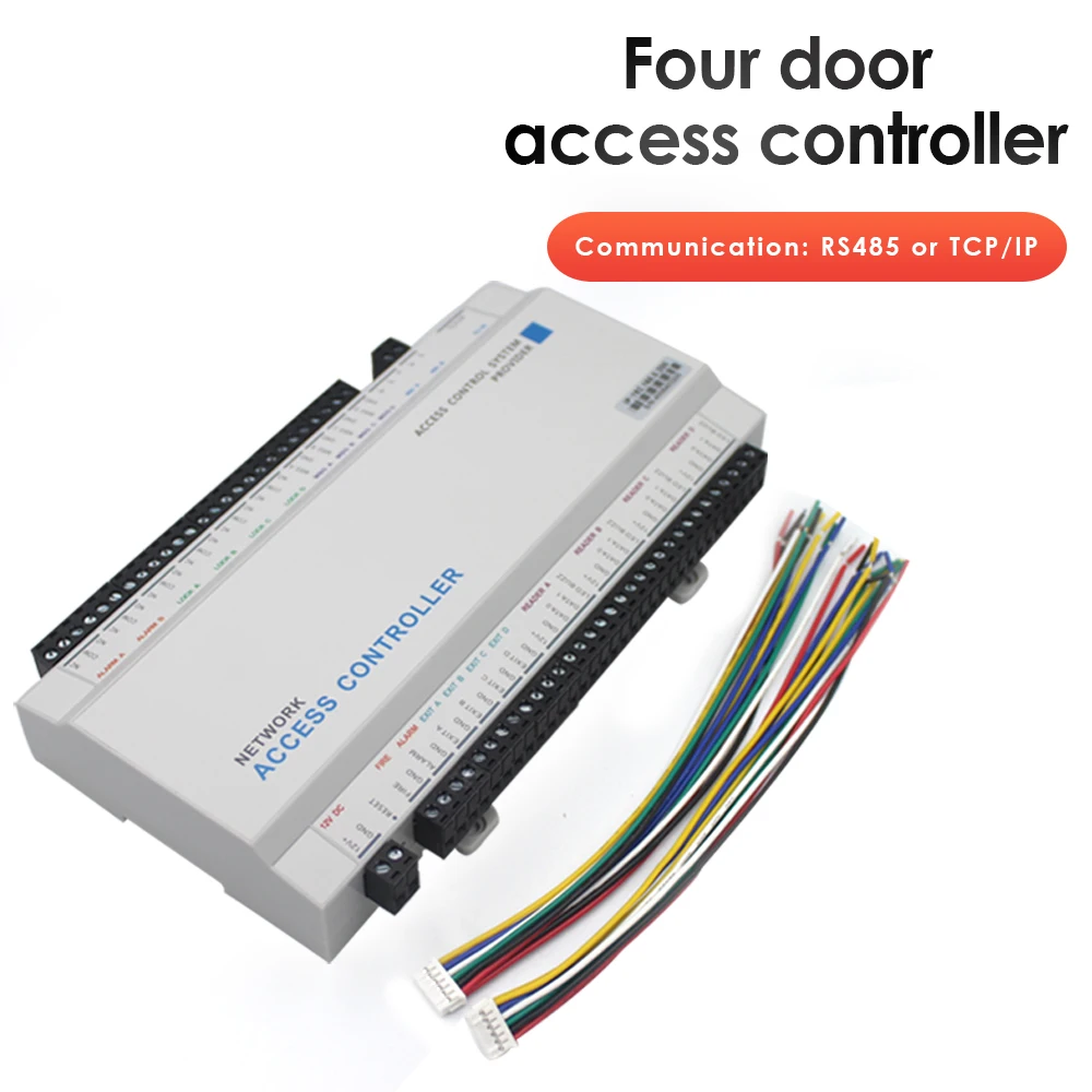 Four Door Network Access Control Panel Board With Software Communication Protocol TCP/IP Board Wiegand Reader for 1/2/4 Door Use