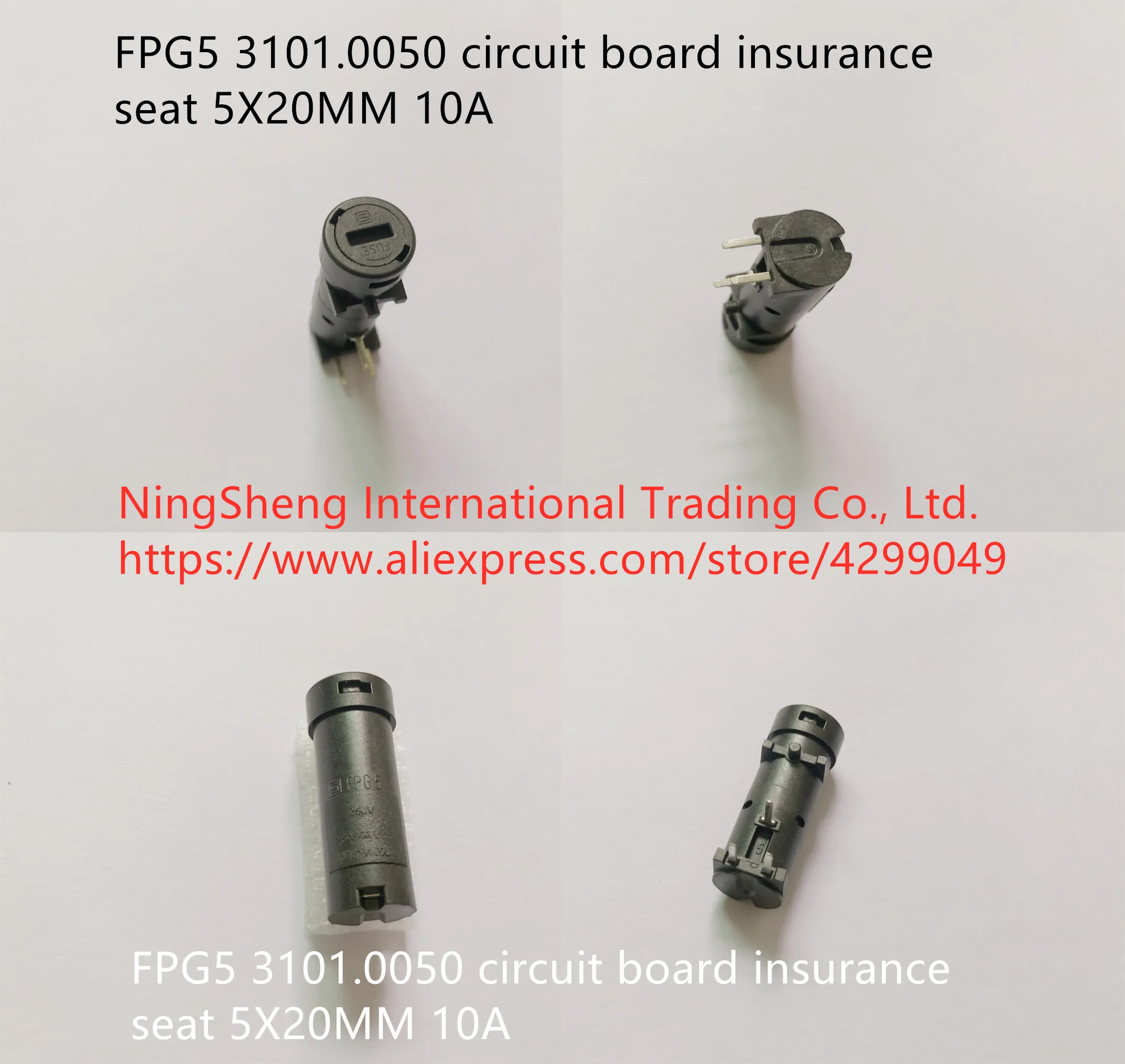 

Original new 100% FPG5 3101.0050 circuit board insurance seat 5X20MM 10A