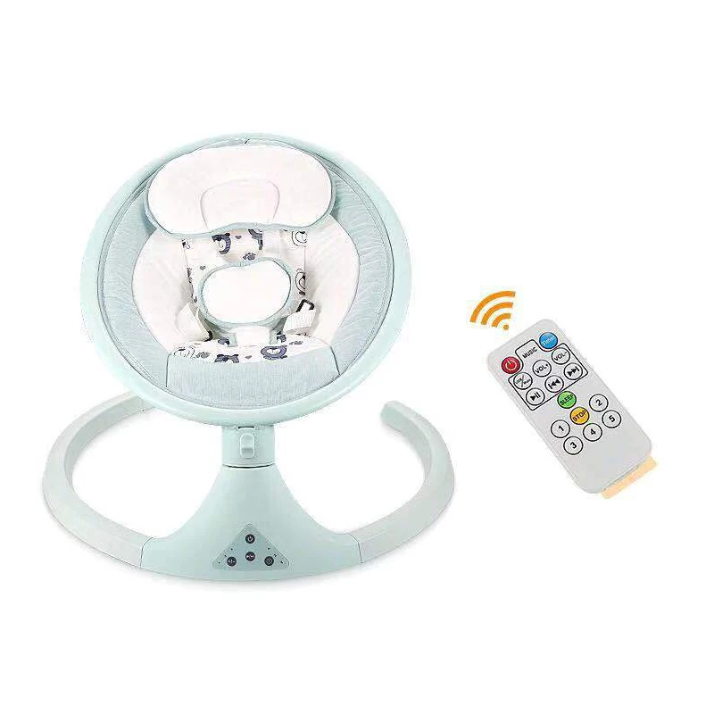 Baby Rocking Chair Smart Bluetooth Electric Cradle Bed with Music Electric Swing Newborn Shaker With Toys For 0-36 month