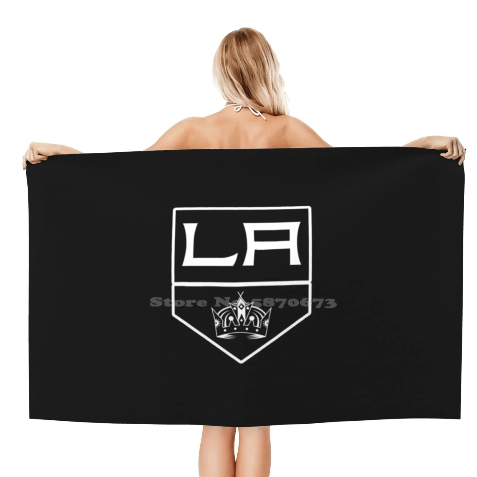 The Kings Of Los Angeles City asciugamano da bagno morbido e confortevole Logo all'aperto squadre di Hockey sportivo