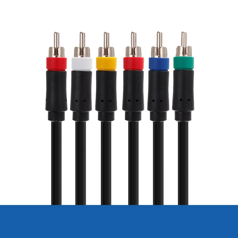 High Quality 3 in 1 Component AV Cable for PS2/3 for Wii for Xbox360 for wii u