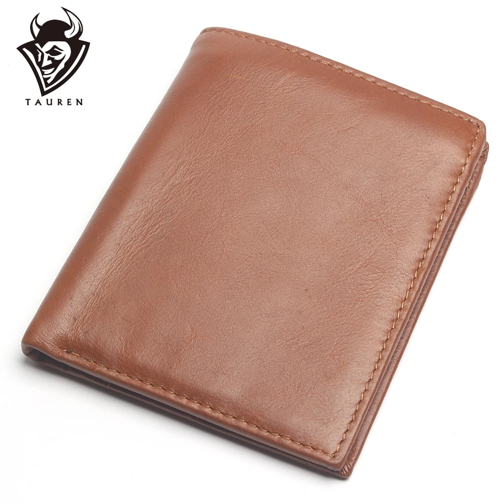 

Male Genuine Leather Wallets Men Wallet Credit Business Card Holders Vintage Brown Purses High Quality