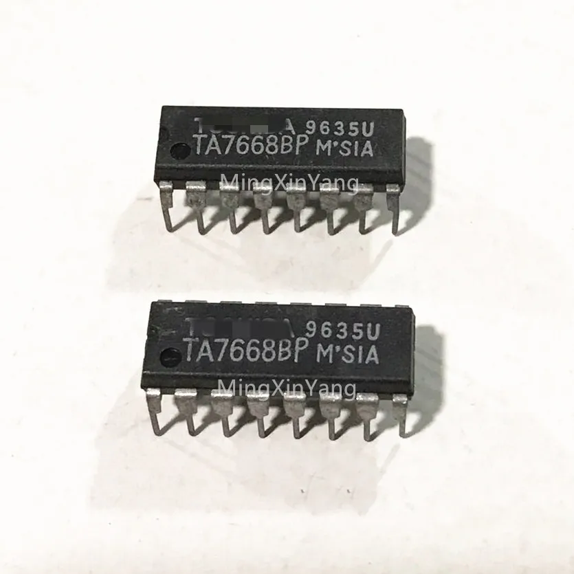 5PCS TA7668BP DIP-16 DUAL-CHANNEL PREAMPLIFIER IC chip