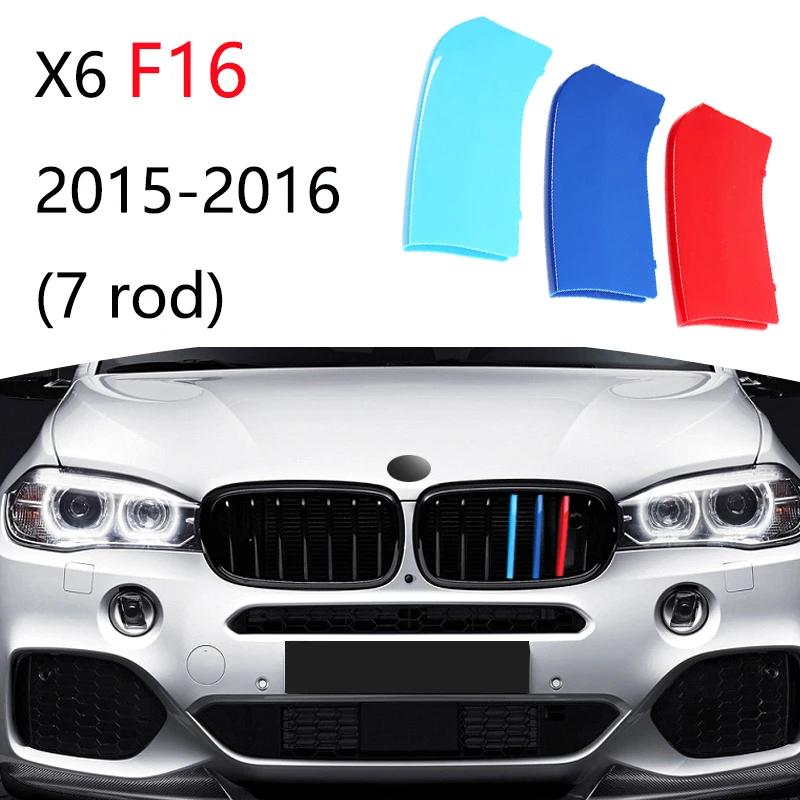 3 Stück Auto gitter Zierleiste für BMW x1 x2 x3 x4 x5 x6 x7 e84 f48 f49 f39 e83 f25 g01 f26 g02 e70 f15 e53 g05 e71 e72 f16 g06 g07