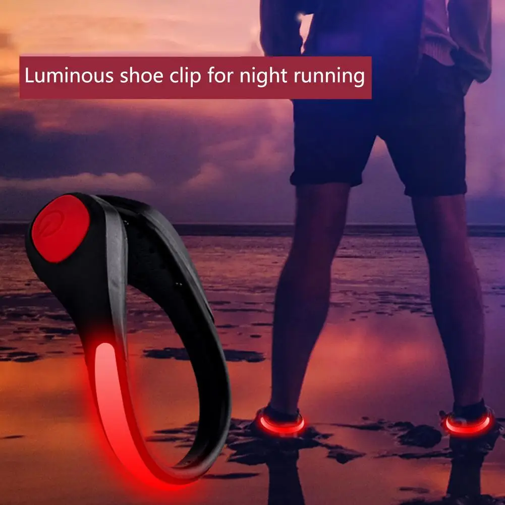 Waterproof LED Shoe Clip Light Brighter Flashlight Shoe Clip Rainproof Anti Falling Flashing Luminosity Lamp For Night Running