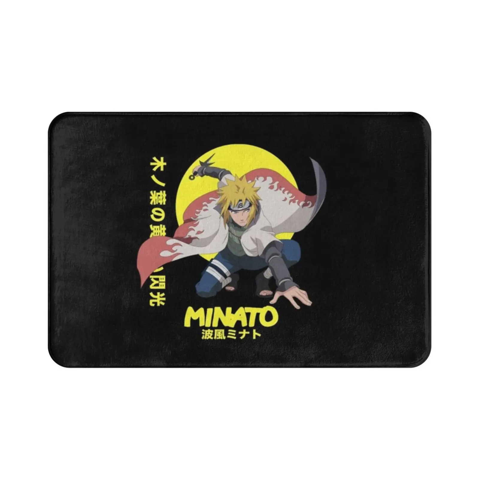 Minato Namikaze Narut0s Shippuden-Narut0s-Carpet Mat Rug Cushion Soft Narut0s Anime Manga Japan Bleach Japanese Cute