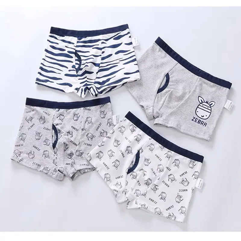 

4Pcs/Lot high grade New Boys Panties Cartoon Cotton boys Boxer kids boy Shorts Underwear Boys Boxer Underpants Hot sell 2-13T