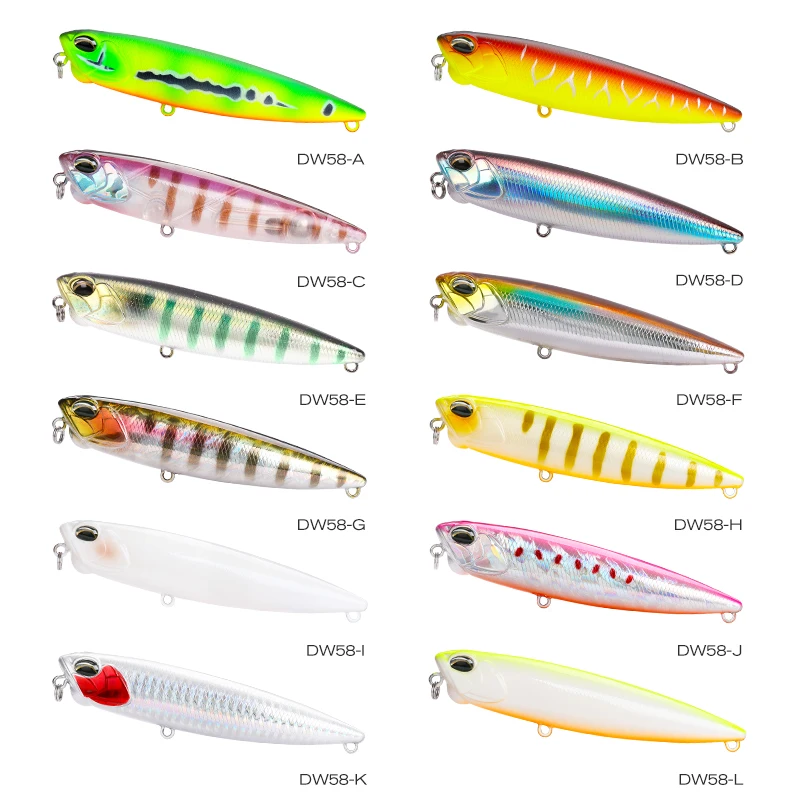 TSURINOYA 110mm 20.5g Topwater Floating Pencil DW58 Minnow Crank Wobbler Quality Fishing Tackle Hooks For Fishing Lure