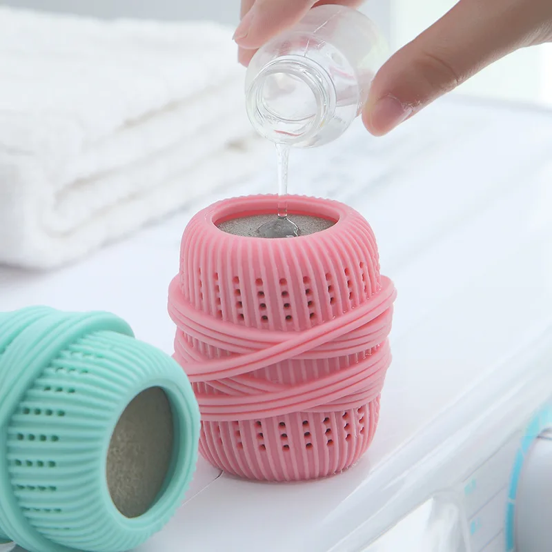 Household Washing Machine Clothes Anti-winding and Anti-knotting Laundry Ball with Sponge Can Add Liquid Decontamination Ball