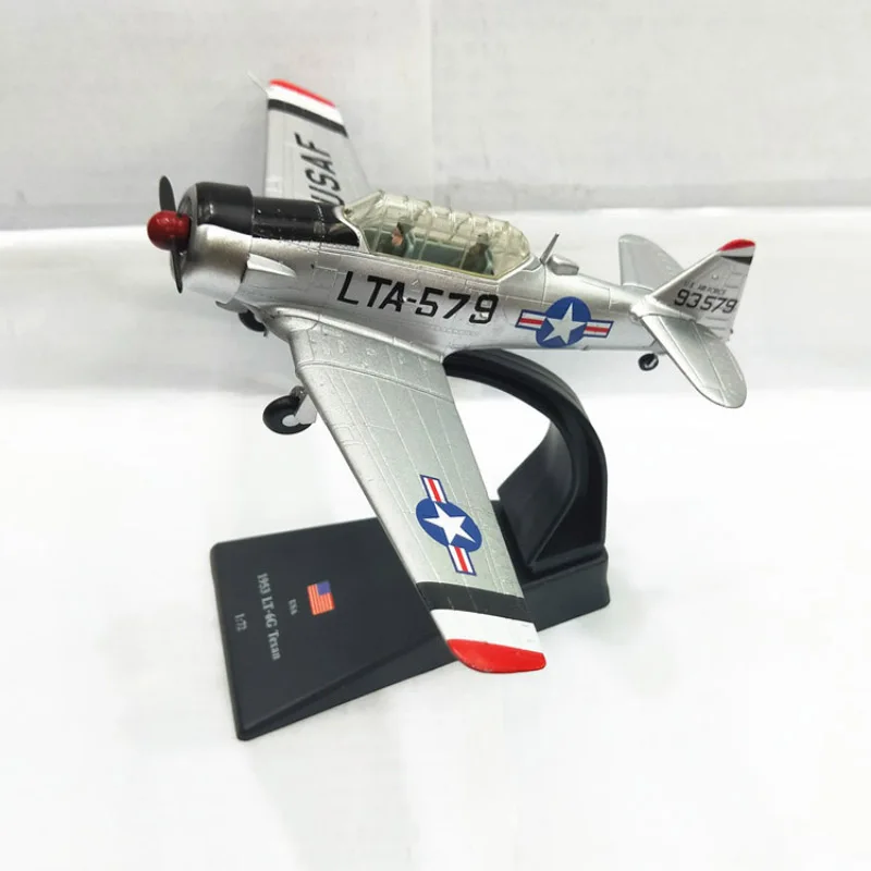 1/72 مقياس LT-6G الأمريكية T-6 تكساس المدرب نموذج طائرة عسكرية مقاتلة طائرة مركب المعادن ثابت عرض مجموعة الكبار