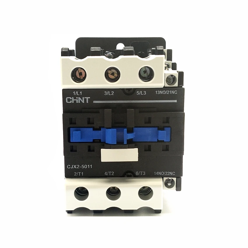 CHINT-contactor de corriente alterna, CJX2-5011, 50A, 1NO + 1NC, voltaje de bobina de 50Hz, AC220V, 380V, 110V, 24V, 36V, 48V