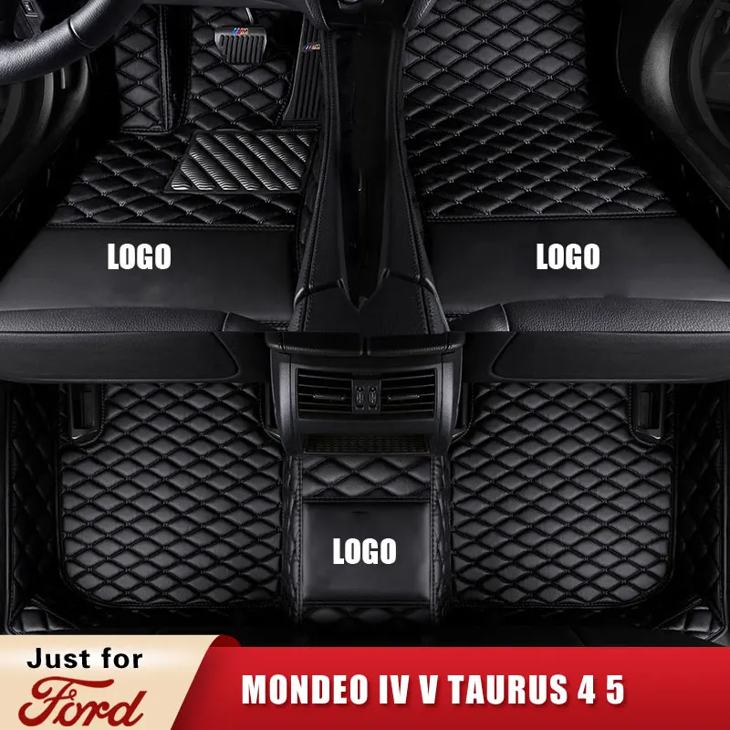 Car Floor Mats for Ford Mondeo IV V Taurus 4 5 sedan saloon Stufenheck Turnier VAN A Trois Volumes Kombi Break Custom Leather