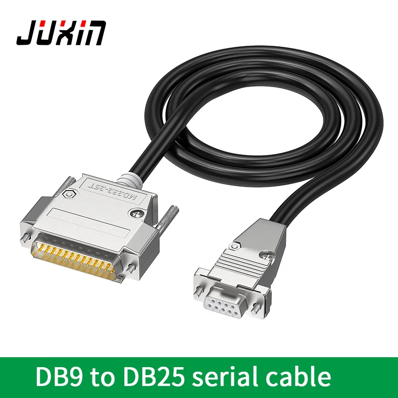 Cable de conexión DB9 de cobre puro con orificio a 25 pines, puerto serie DB25 a DB9, cable de conversión de 9 agujeros a 25 pines