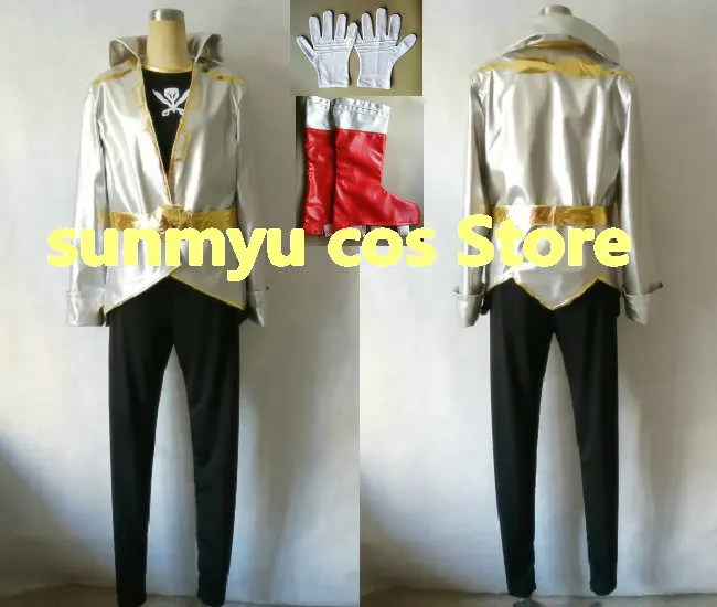 Kaizoku Sentai Gokaiger Gokai Silver Cosplay Costume,Custom Size Halloween Wholesale