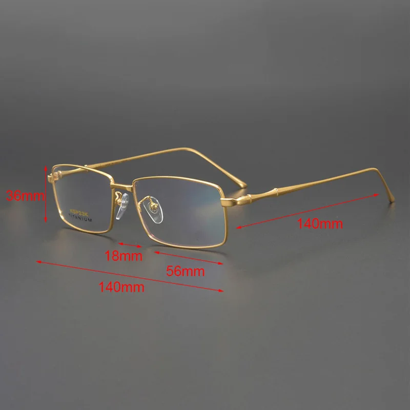 Cubojue 24k Gold Titanium Reading Glasses Men High Quality Brand Presbyopia Spectacles Full Rim Ultra Light Eyeglasses