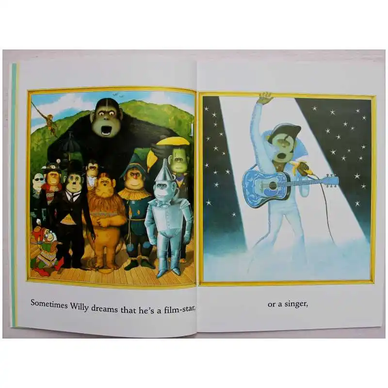 Willy the Dreamer – livre d'images éducatives en anglais d'antonio Browne, carte d'apprentissage, livre d'histoire pour bébés et enfants, cadeaux pour enfants