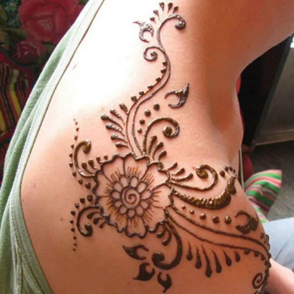 Natural Temporary Flash Tattoo Paste Black Henna Body Paint Arts Disposable Cones Sexy Tattoo Cream lnks Indian Wedding Fashion