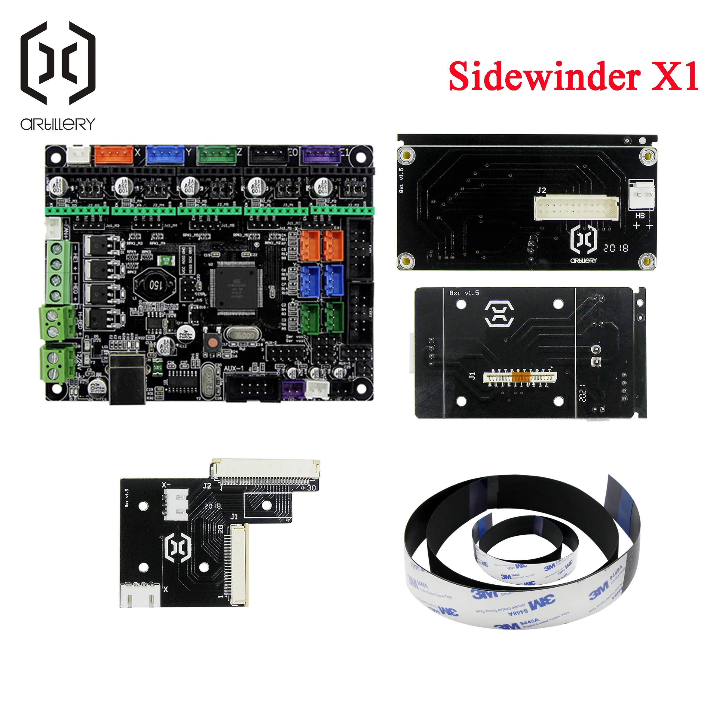 

Artillery 3D Printer Sidewinder X1 And Genius Latest 8bit Motherboard PCB Board Cable Kit